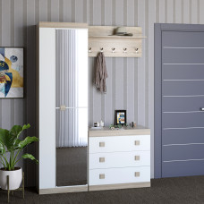 Передпокій Еверест Соната 4 (модульний - 4 елементи) дуб сонома/білий (EVR-2196)