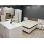 Ліжко (каркас) Perfect Home Арко / Arco 160 з м'яким ізголів'ям двоспальне Білий глянець/дуб грандсон (PFH-091045) - фото 8