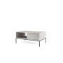 Стол журнальный Perfect Home Новая/Nova с 2 ящиками и черными ножками L104 Серый (PFH-091250) - фото 6