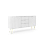 Комод Perfect Home Зова/Zova 2-дверный с 3 ящиками и золотыми ножками KSZ168 Белый (PFH-091280) - фото 4