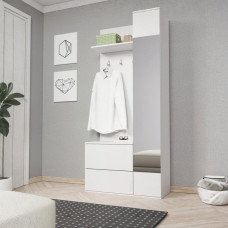 Передпокій з дзеркалом Perfect Home Грін / Green 3-дверний Білий (PFH-091310)