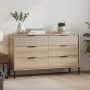 Комод Perfect Home Летто / Letto 6S/153 з 6 шухлядами Дуб терра темний/сірий кам'яний (PFH-092037) - фото 1