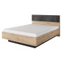 Ліжко (каркас) Perfect Home Таллі / Tally 160 з м'яким ізголів'ям двоспальне Дуб артизан/антрацит (PFH-091099) - фото 2