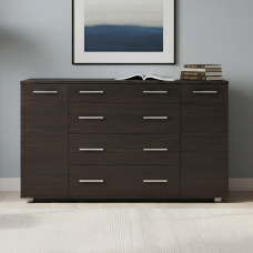 Комод для речей К-4 Еверест 130х38х73 венге темний Телескопічні (кулькові) (EVR-2026)