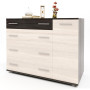 Комод для спальни Эверест с 4-мя ящиками К-3 (телескопические) 100х38х73 венге темный/дуб молочный (EVR-2492) - фото 2