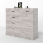 Комод с дверью и 4-мя ящиками Эверест Соната-5 105х38х94 дуб крафт белый (EVR-2701) - фото 2