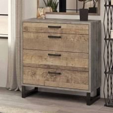 Комод 4Ш Сокме Барі 96,8x79,4x44,5 Вудкон/Дуб гранж пісочний (RSP-081911)