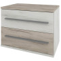 Тумба прикроватная СОКМЕ Милана 52х51х44 Дуб крафт белый/Серый (RSP-081942) - фото 2