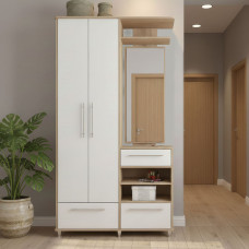 Прихожая Сокме Ниагара 1130 198x113x37,5 Белый/Дуб сонома (SKM-081337)