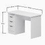 Робочий стіл Сокме Студент 120x76,3x55 Білий (SKM-081373) - фото 6