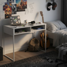 Стол письменный с полкой Doros Барт 100х55х78,1 см Белый (DRS-011428)