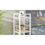 Етажерка 4/34 Ferrum-decor Серії Конект 120x34x28 білий ДСП Дуб Сан-Марино 16мм (FRD-104278) - фото 3