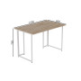 Комп'ютерний стіл Ferrum-decor Ханна 75x140x60 білий ДСП Дуб Сан-Марино 32мм (FRD-104018) - фото 3