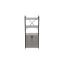Етажерка 3/60 Ferrum-decor Серії Конект з тумбою 144x60x28 Чорний ДСП Бетон (FRD-104448) - фото 4