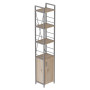 Етажерка 4/34 Ferrum-decor Серії Конект з тумбою 179x34x28 Сірий ДСП Сан-Марино (FRD-104478) - фото 1