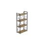 Этажерка 4/60 Ferrum-decor Серии Конект 120x60x28 черный ДСП Дуб Артизан 16мм (FRD-104238) - фото 1
