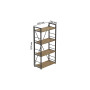 Этажерка 4/60 Ferrum-decor Серии Конект 120x60x28 черный ДСП Дуб Артизан 16мм (FRD-104238) - фото 2