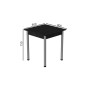 Стіл кухонний Ferrum-decor Агата 75x80x80 Сірий ДСП Сосна Кембра 16мм (FRD-105678) - фото 3