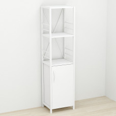 Етажерка 3/34 Ferrum-decor Серії Конект із тумбою 144x34x28 Білий ДСП Біле (FRD-104428)