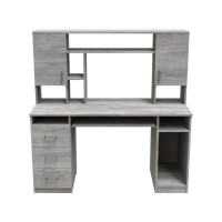 Стіл комп'ютерний Анжело Ferrum-decor 1400x1422x600 ДСП Бетон 16 мм (FRD-104709)