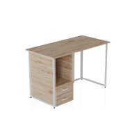 Компьютерный стол Ferrum-decor Отто 75x120x70 белый ДСП Дуб Сан-Марино 16мм (FRD-101044)