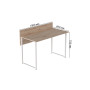 Комп'ютерний стіл Ferrum-decor Скай 75x100x60 білий ДСП Дуб Сан-Марино 16мм (FRD-101064) - фото 6