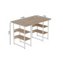 Компьютерный стол Ferrum-decor Карэн 75x140x70 белый ДСП Дуб Сан-Марино 32мм (FRD-102294) - фото 2