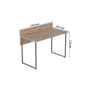 Компьютерный стол Ferrum-decor Скай 75x100x60 серый ДСП Дуб Сан-Марино 16мм (FRD-101534) - фото 6