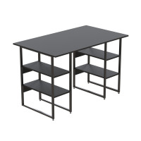 Комп'ютерний стіл Ferrum-decor Карен 75x140x60 чорний ДСП Сосна Кембра 16мм (FRD-102054)