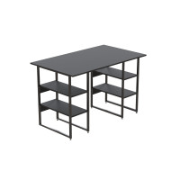 Комп'ютерний стіл Ferrum-decor Карен 75x140x70 чорний ДСП Сосна Кембра 16мм (FRD-102074)