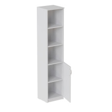 Пенал Анжело Ferrum-decor на 4 полки с 1 дверью 1900x400x380 ДСП Белое 16 мм (FRD-104911)