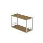 Книжная полка универсальная Ferrum-decor Стим 1 38x63x26 белый ДСП Дуб Артизан 16мм (FRD-104093) - фото 1