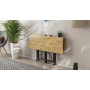 Стол-книжка трансформер Спайдер Ferrum-decor 750x1150x880 Черный металл ДСП Дуб Артизан 16 мм (FRD-105093) - фото 9