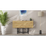 Стол-книжка трансформер Спайдер Ferrum-decor 750x1150x880 Черный металл ДСП Дуб Артизан 16 мм (FRD-105093) - фото 8