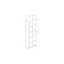 Шкаф Анжело Ferrum-decor на 5 полок 1900x600x380 ДСП Дуб Сонома 16 мм (FRD-104974) - фото 3