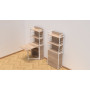 Стіл книжка з етажеркою Практик 2 Ferrum-decor 1555x640x990 Білий метал ДСП Дуб Сонома 16мм (FRD-104635) - фото 5