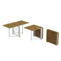 Стіл-книга трансформер Оріон 2 Ferrum-decor 750x1520x730 Білий метал ДСП Дуб Артизан 16 мм (FRD-104595) - фото 4