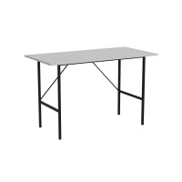 Стіл письмовий Line Тайм Ferrum-decor 750x1200x600 Чорний метал ДСП Біле 16 мм (FRD-104885)