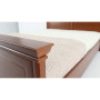 Кровать двуспальная (без основания под матрас) Гербор Соната 160 160x200 см Каштан (GRB-1195) - фото 3