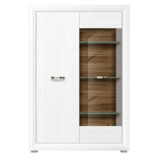 Пенал-витрина с подсветкой ВМК (БРВ) Маркус REG1W1D Джанни/Дуб каменный (BRW-1822)