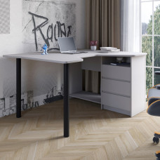 Геймерский компьютерный стол LION Буст угловой с ящиками Кашемир (LION-041458)