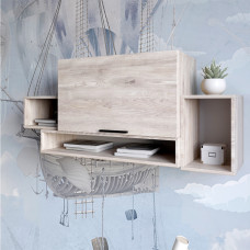 Полиця LION Краш з одним закритим відсіком Самоа димчастий (LION-044063)