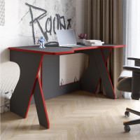 Стол геймерский LION Крид для компьютера и ноутбука 130х80х74,5 Антрацит/Красный (LION-041729)