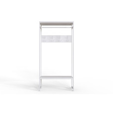 Вешалка напольная модульная Ferrum-decor Трелис 14 180x90x38 белый ДСП Белое 16мм (FRD-104349)