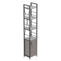 Етажерка 4/34 Ferrum-decor Серії Конект з тумбою 179x34x28 Чорний ДСП Бетон (FRD-104469) - фото 1