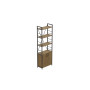 Этажерка 4/60 Ferrum-decor Серии Конект с тумбой 179x60x28 Черный ДСП Артизан (FRD-104489) - фото 1