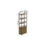 Этажерка 4/60 Ferrum-decor Серии Конект с тумбой 179x60x28 Черный ДСП Артизан (FRD-104489) - фото 2