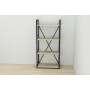 Этажерка 4/60 Ferrum-decor Серии Конект 120x60x28 черный ДСП Дуб Сонома 16мм (FRD-104239) - фото 5