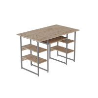 Комп'ютерний стіл Ferrum-decor Тім 75x140x70 сірий ДСП Дуб Сан-Марино 32мм (FRD-101905)