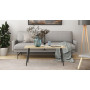 Стол журнальный Монтана Ferrum-decor 45x100x50 Черный металл ДСП Дуб Сонома 16 мм (FRD-106714) - фото 6